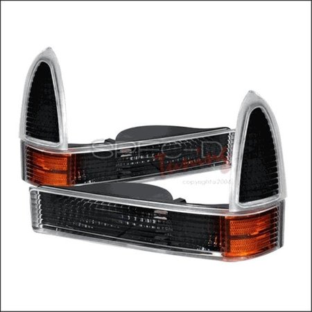 OVERTIME Corner Lights for 99 to 05 Ford F250 & F350; Black - 10 x 12 x 18 in. OV126182